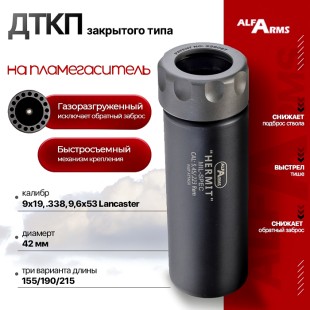 Быстросъемный газоразгруженный ДТКП закрытого типа Alfa Arms Blackout, кал.9 мм