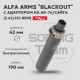 Комплект 190мм Быстросъемный газоразгруженный ДТКП закрытого типа Alfa Arms Blackout, кал.5,45/223Rem c ДТК-адаптером на АК-74/САЙГА в комплекте